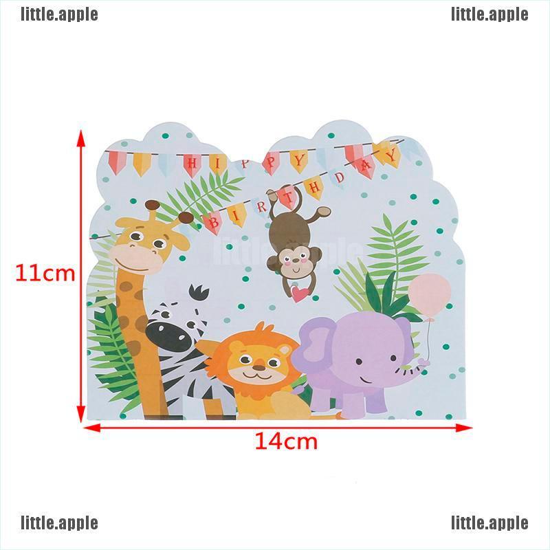 Set 10 Thiệp Mời Chủ Đề Safari Độc Đáo Trang Trí Tiệc Cưới / Sinh Nhật