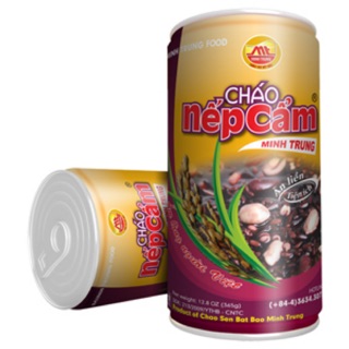 Thùng 24 Lon Cháo Nếp Cẩm Minh Trung 365gr