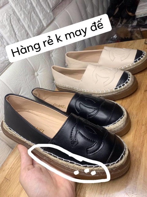 giày lười slip on da đế cói | BigBuy360 - bigbuy360.vn