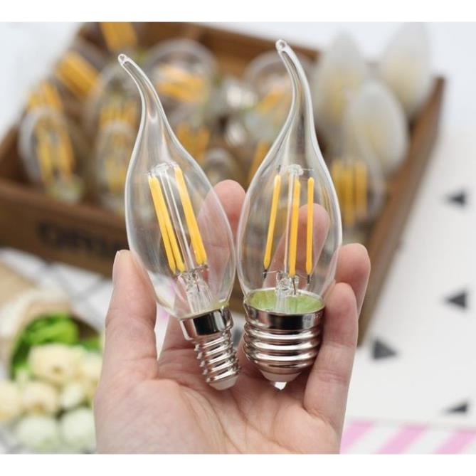 Bộ 10 bóng đèn Led Edison C35 4W hình nến đui E27