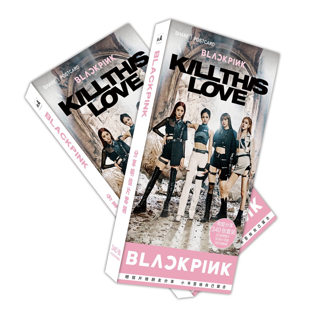 Hộp ảnh Blackpink YG Entertaiment nhiều tấm có hình dán
