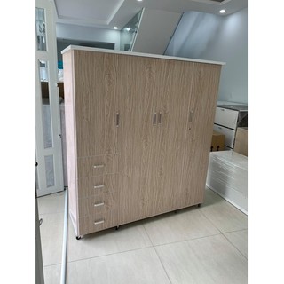 Tủ nhựa 4 cánh 4 ngăn kéo ngang 1m64 cao 1m84, nội thất gia đình
