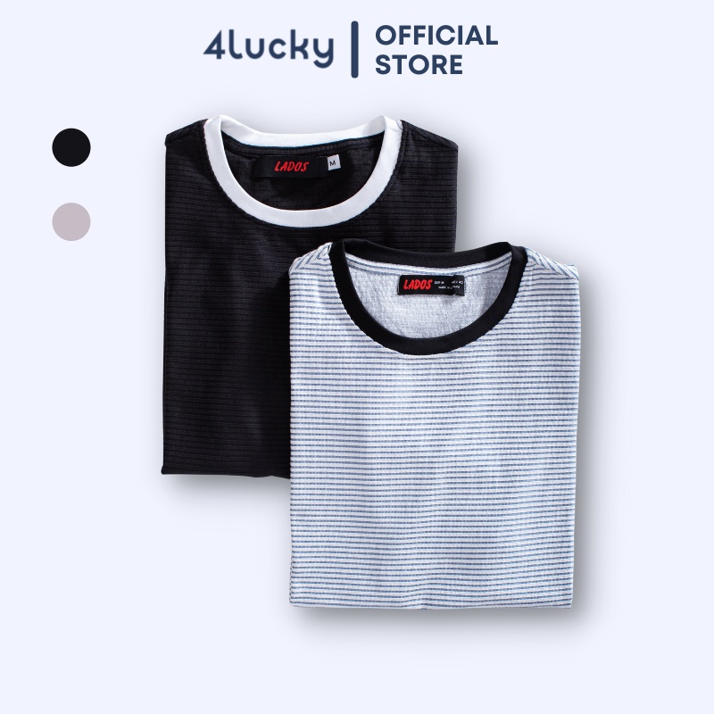 Áo thun nam sọc ngang , form đẹp 4Lucky - 9060 thun co giãn , thoáng mát
