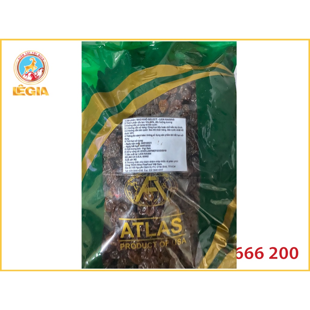 Nho khô Select Raisins Cao Cấp Nhập Khẩu 1KG