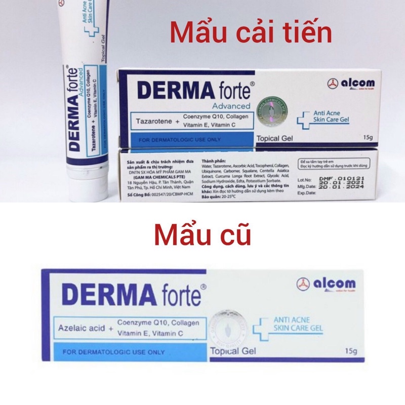 💯[Chính Hãng] Dema Forte Gel 15g- Mẫu mới Dema Advanced Giảm Mụn trứng cá | BigBuy360 - bigbuy360.vn