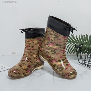 ✎♈♘Giày Boots cổ thấp chống thấm nước dành cho nữ