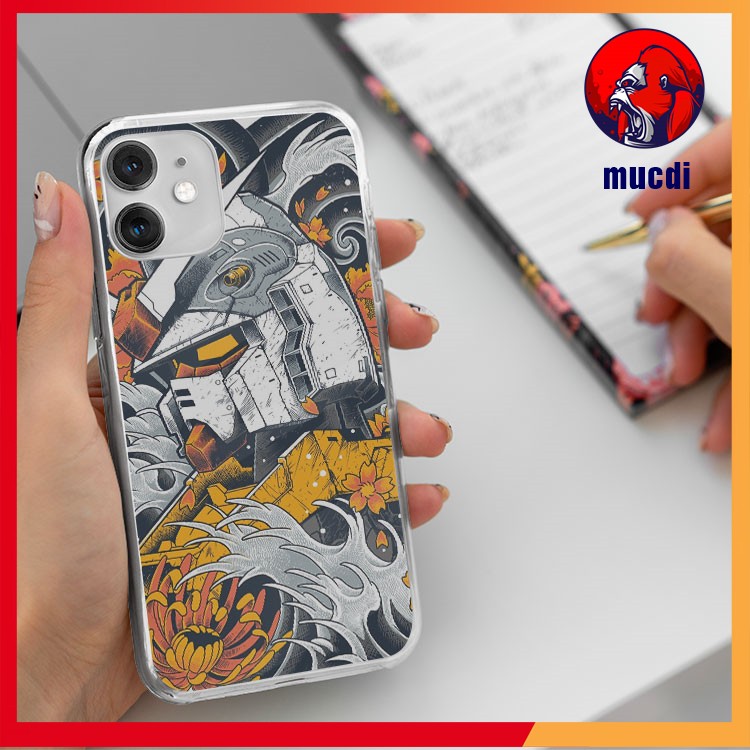 Ốp lưng Gundam MUCDI trong suốt, ôm máy, không ố vàng cho IPHONE 7 7 PLUS 8 8 PLUS X XS XS MAX 11 PRO MAX LPC16120170