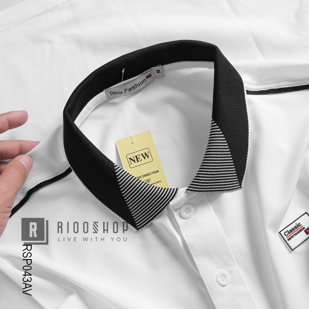 Áo phông polo nam đẹp, áo thun có cổ nam form rộng CLASSIC RSP043 cao cấp, đẹp, chất lượng, ngắn tay, đơn giản, basic