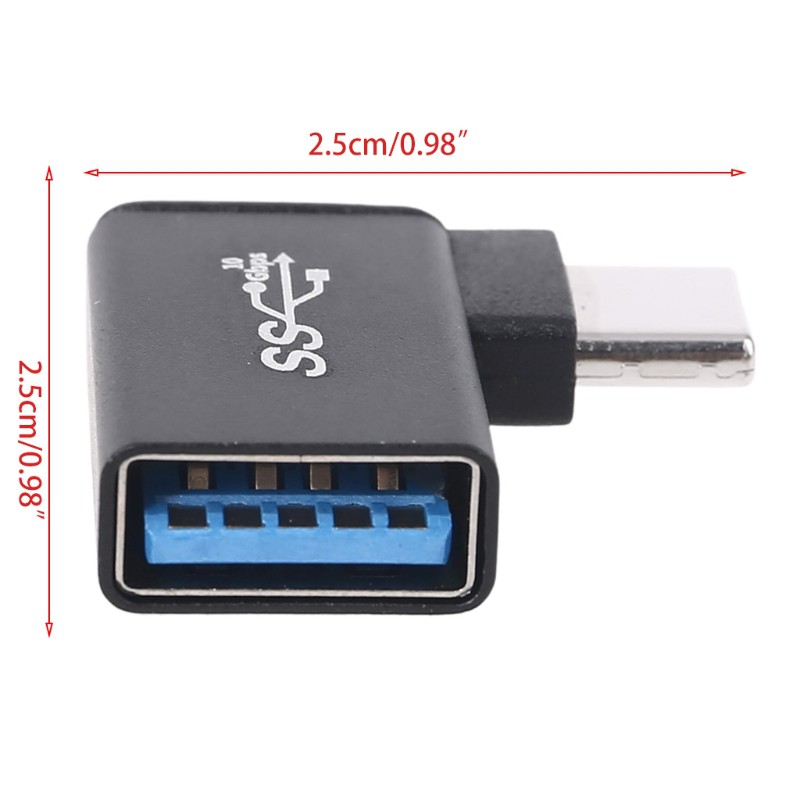 Bộ Chuyển Đổi Usb C Sang Usb 3.0 90 Độ Cho Điện Thoại / Máy Tính Bảng / Pc
