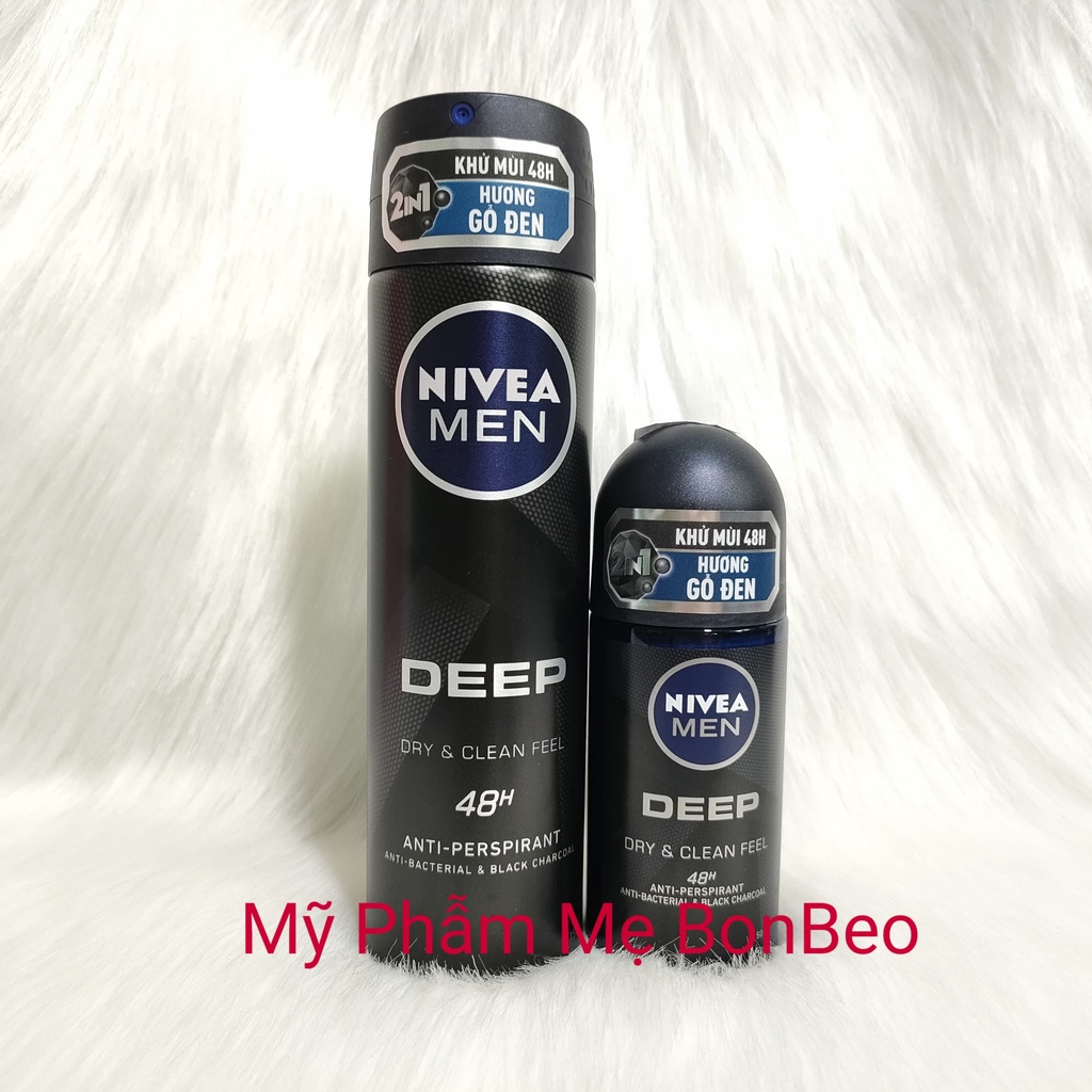 Lăn ngăn mùi Nivea Men than hoạt tính 50ml