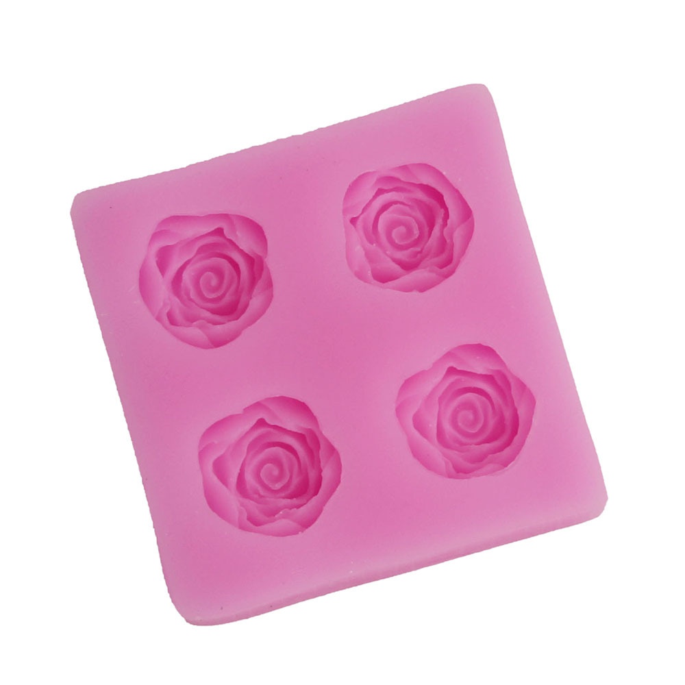 Khuôn Silicone Làm Bánh Kẹo Hình Bông Hoa DIY