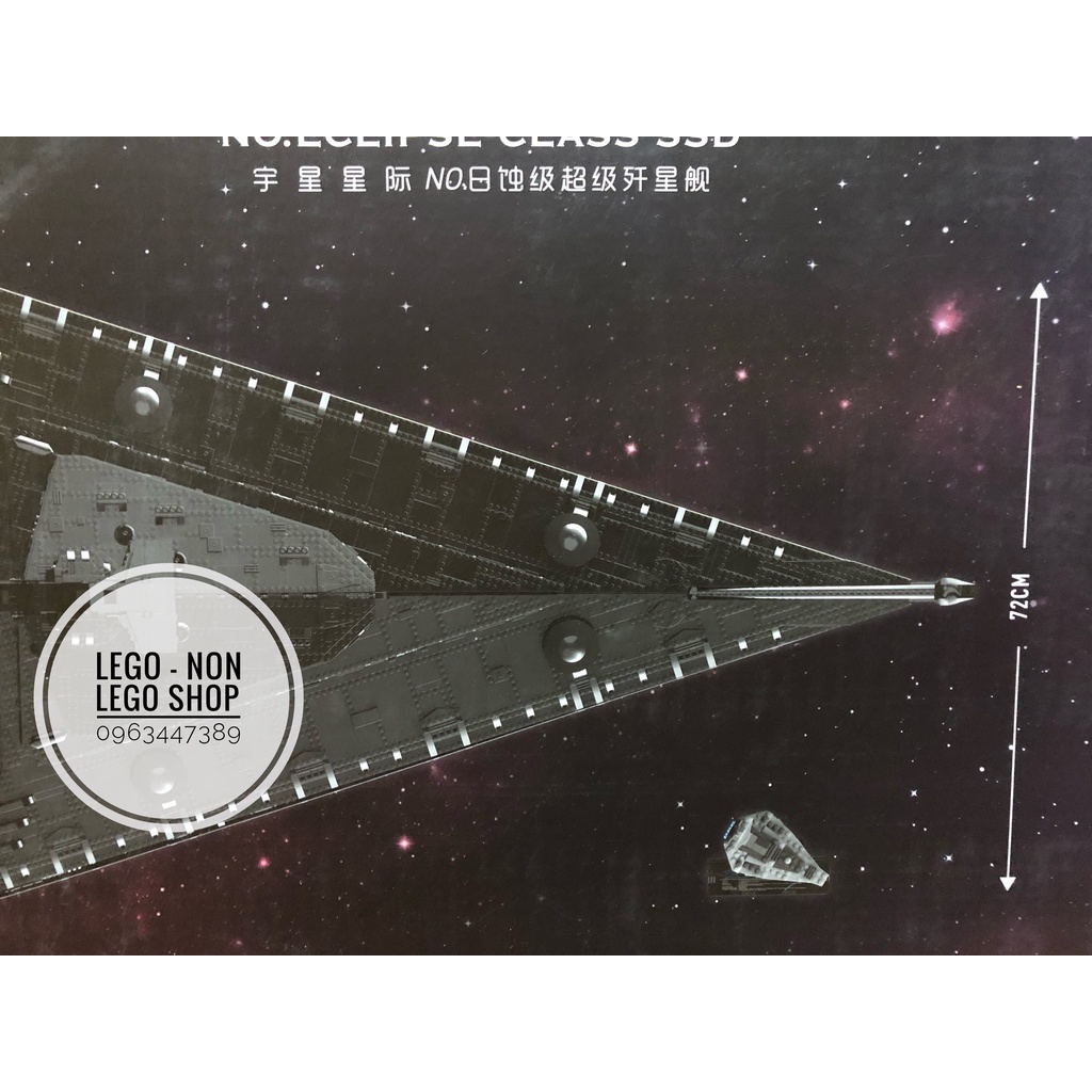Star Wars - Mould King 21004 ( Xếp Hình Siêu Phi Thuyền Super Star Destroyer Class Dreadnought 10368 mảnh
