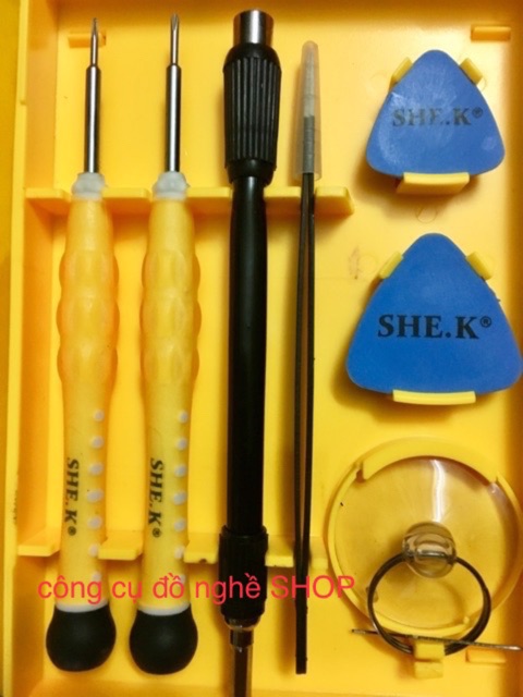 Bộ tua vít sửa chữa điện thoại,máy ảnh 38 món SHE.K
