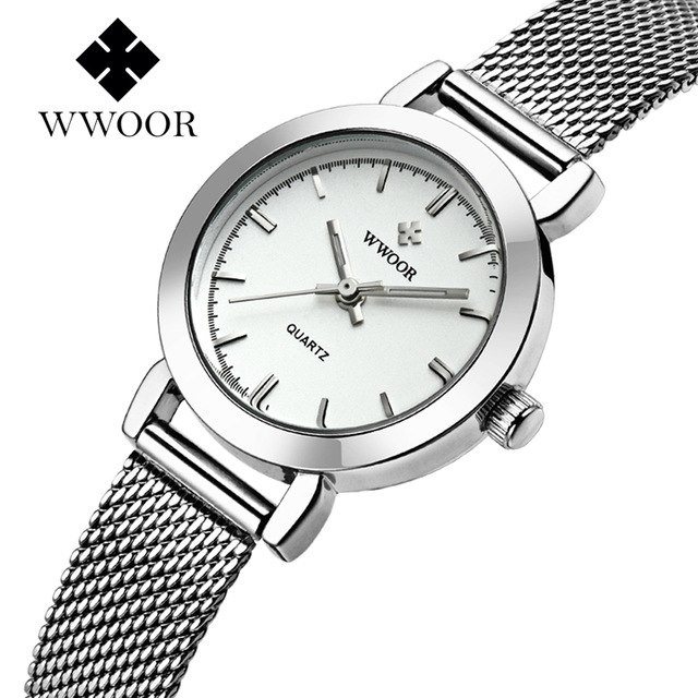 Đồng Hồ Nữ WWOOR Dây Nhuyễn Cao Cấp Kính Tráng Sapphire Chống Xước Tốt 8823