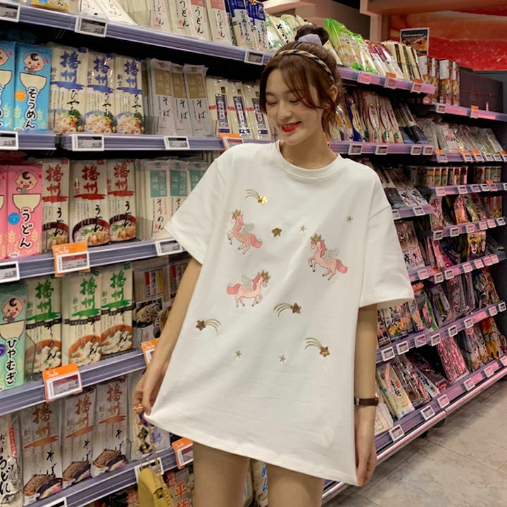 Áo thun hoạt hình con ngựa Mã: AX4176