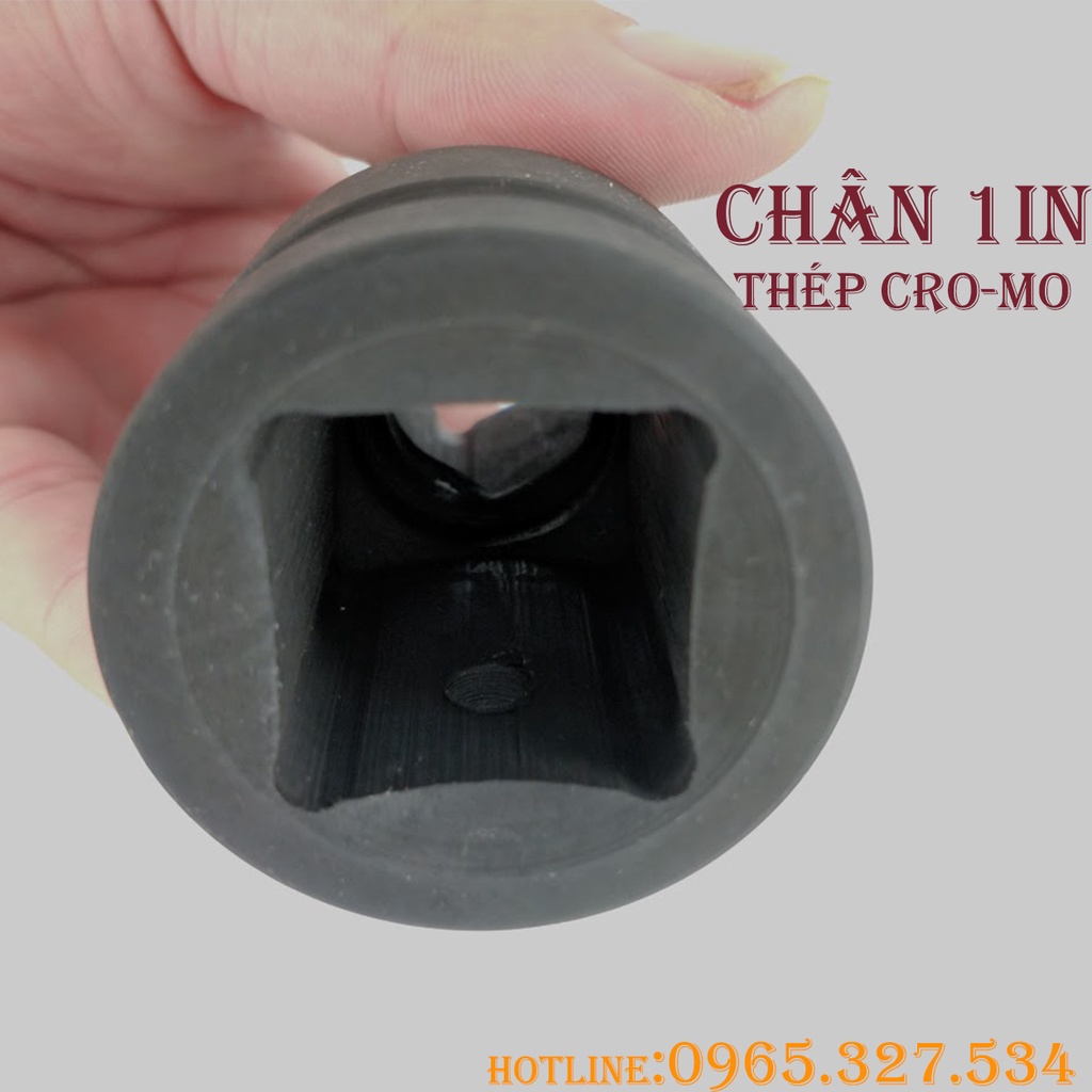 Đầu Khẩu vuông đen dài 1in, đầu tuýp vuông đen dài1in,Tuýp đen dài kích thước 19mm Tusaki Nhật Bản