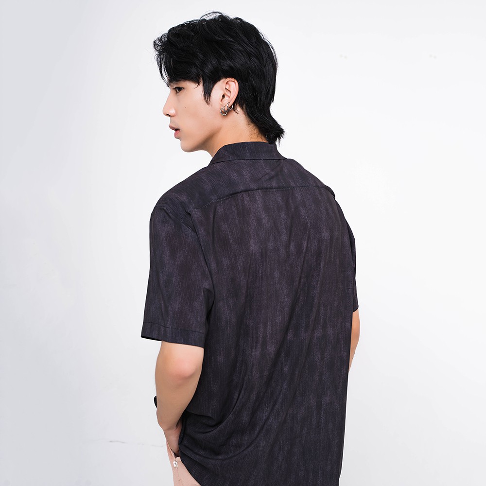 Áo sơ mi nam ĐEN XƯỚC, chất liệu vải lanh lụa thoáng mát, không nhăn, phom Regular -  ADORIS SM067 | BigBuy360 - bigbuy360.vn