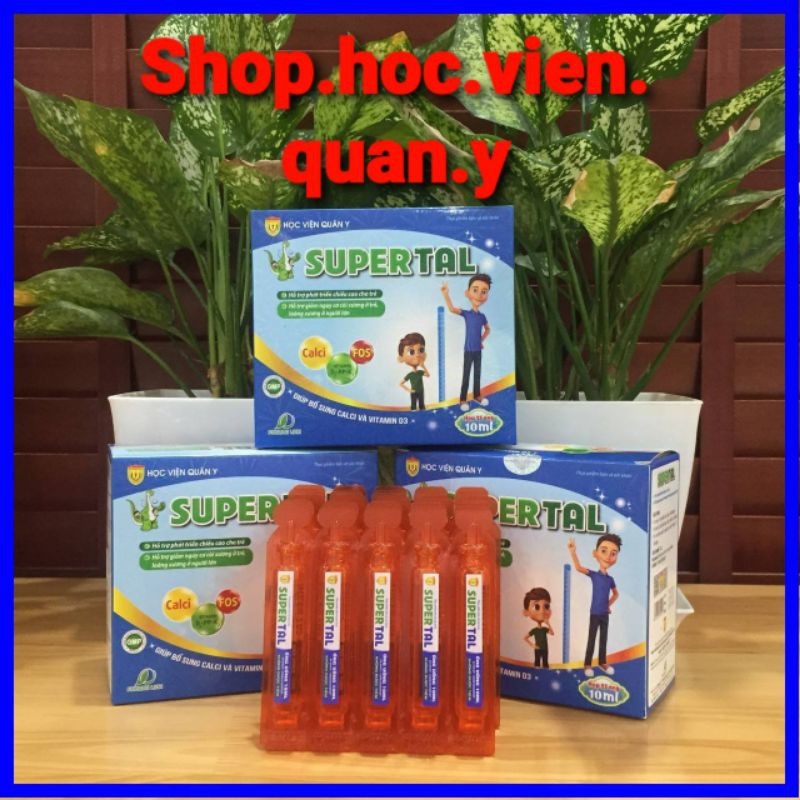 Supertal của Học Viện Quân Y giúp tăng chiều cao cho trẻ còi xương, chậm mọc răng, người lớn bị loãng xương