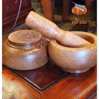 Bộ chày, cối gỗ sơ dừa