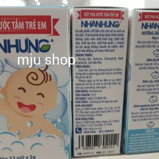 Bột pha nước tắm trẻ em Nhân Hưng