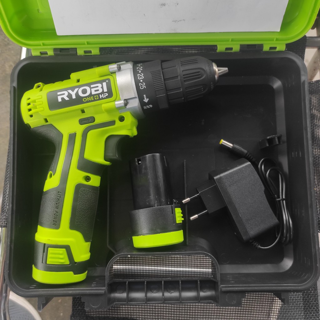 Máy Khoan Pin 12V RYOBI Full Box 2 Pin Bảo Hành 12 tháng