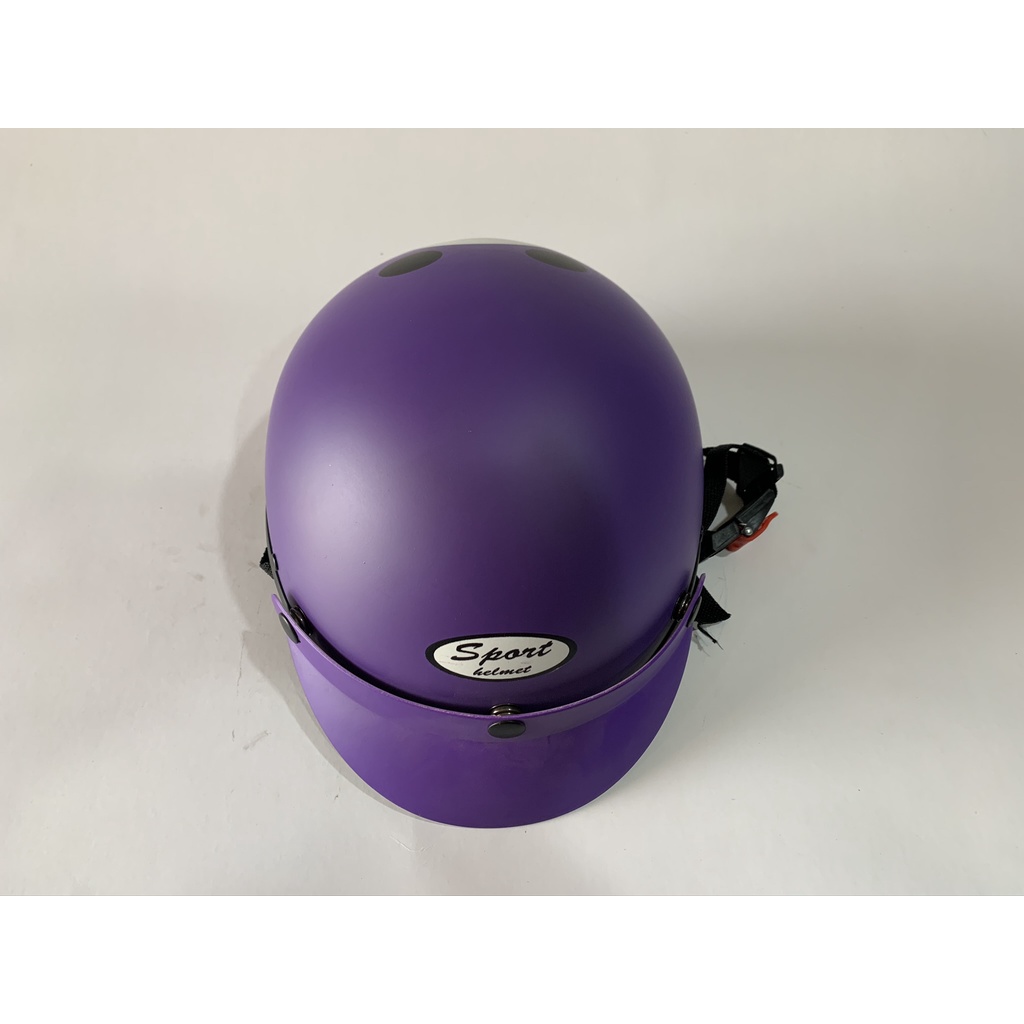 MŨ BẢO HIỂM NỮA ĐẦU GẤU TÍM-BẢO HÀNH 12 THÁNG