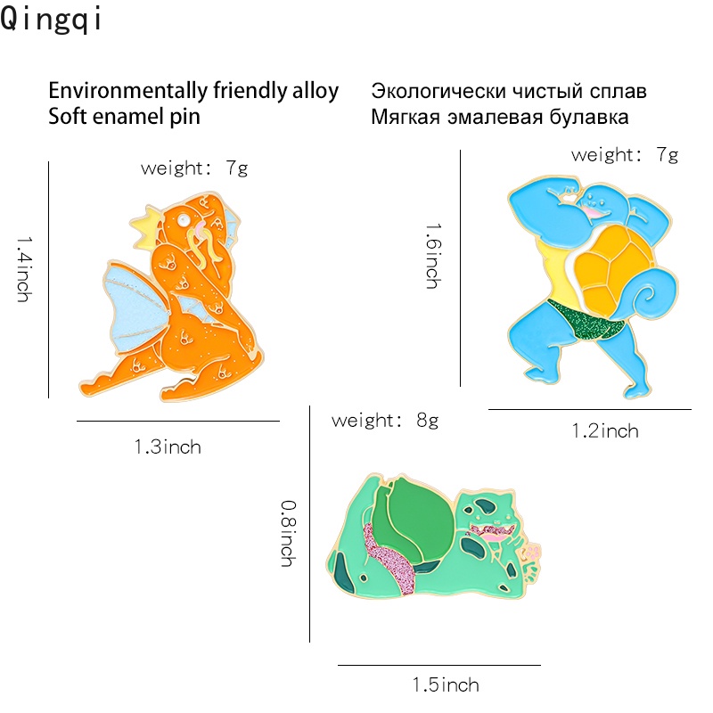 Ghim cài áo Miss Zoe hình động vật hoạt hình ngộ nghĩnh