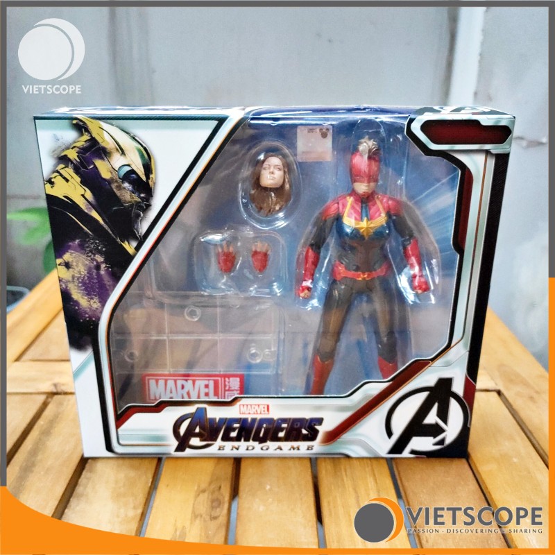 Mô hình nhân vật Captian Marvel hãng ZDToys - Có đế trưng bày