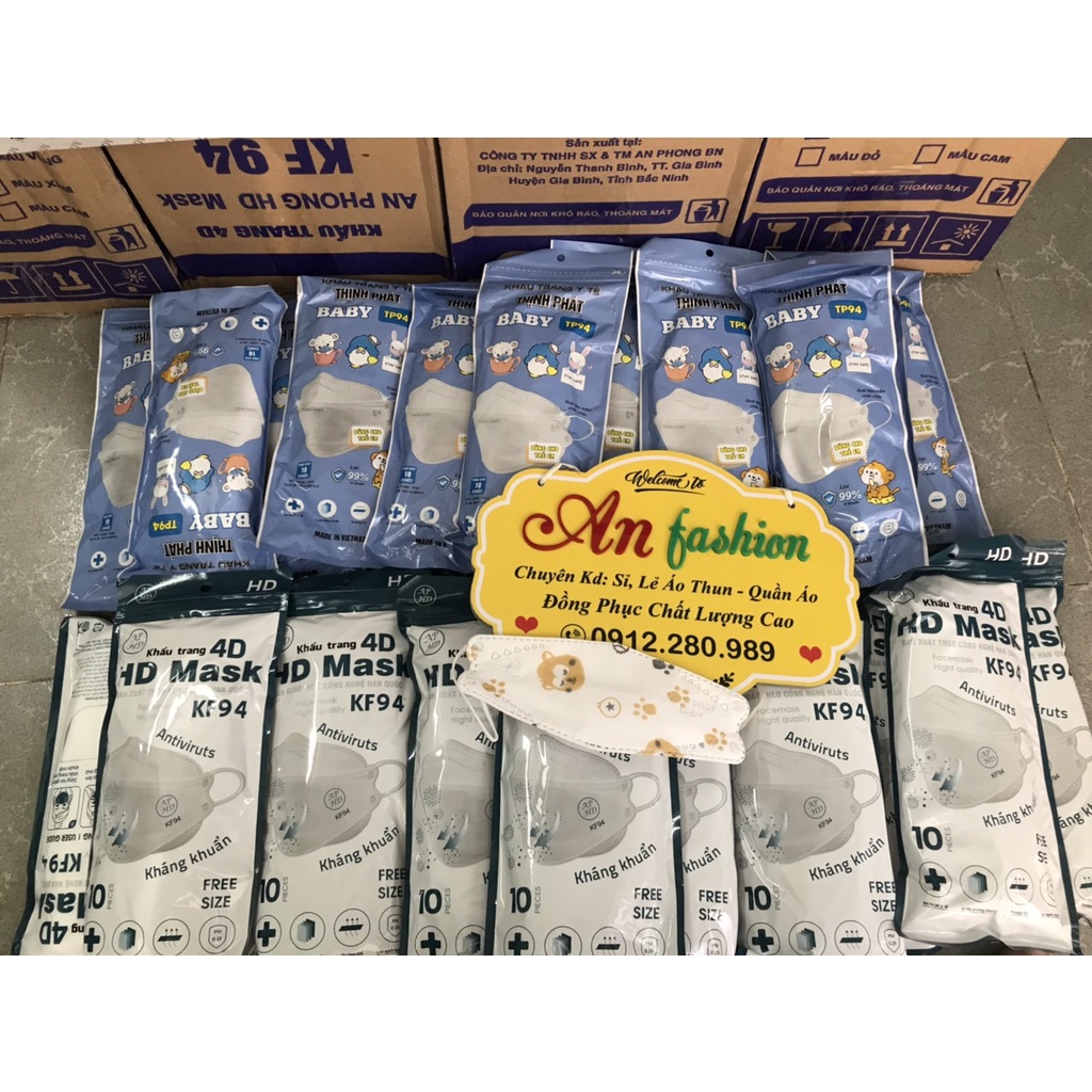 Khẩu trang giành cho em bé đủ kiểu dễ thương cao cấp _ hình chụp thật