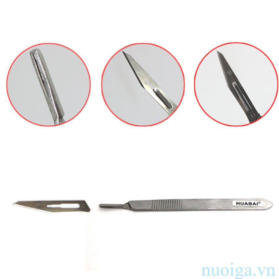 DỤNG CỤ MỔ BẰNG INOX Kèm 10 Lưỡi Dao