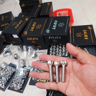Ốc 10li40 gắn chân phuộc ,treo pô , gắp tay ga salaya mẫu N4