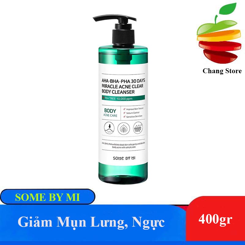 [CHÍNH HÃNG] Sữa Tắm Làm Giảm Mụn SOME BY MI AHA-BHA-PHA 30 Days Miracle Acne Clear Body Cleanser 400g