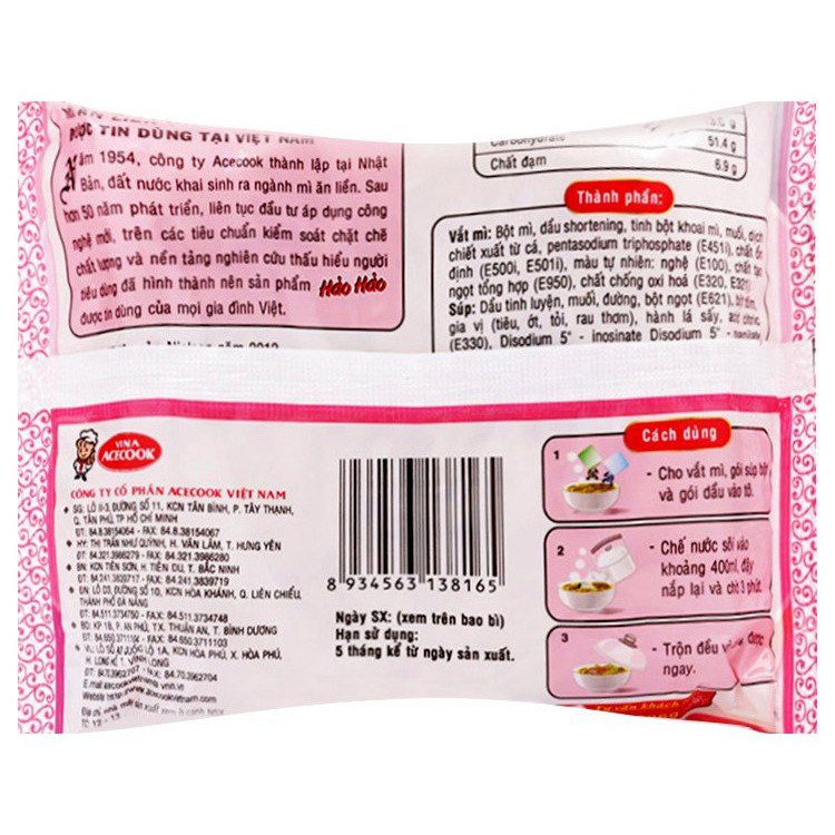 Mì Hảo Hảo Tôm Chua Cay 75g Hương Vị Khó Quên