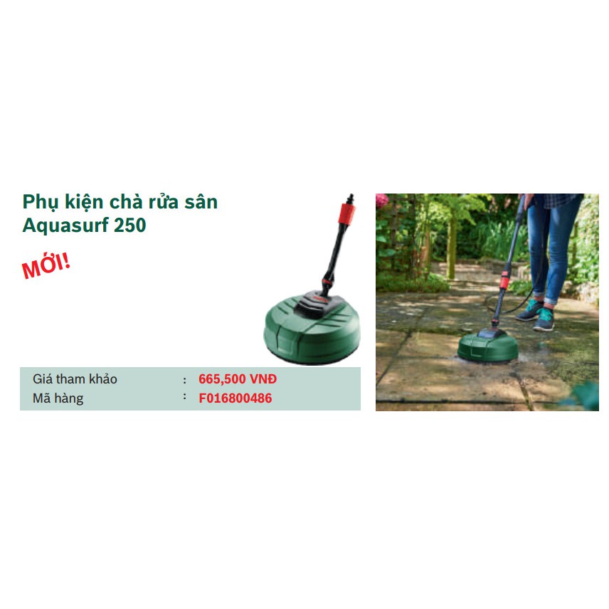Phụ kiện chà rửa sân (Mới) BOSCH