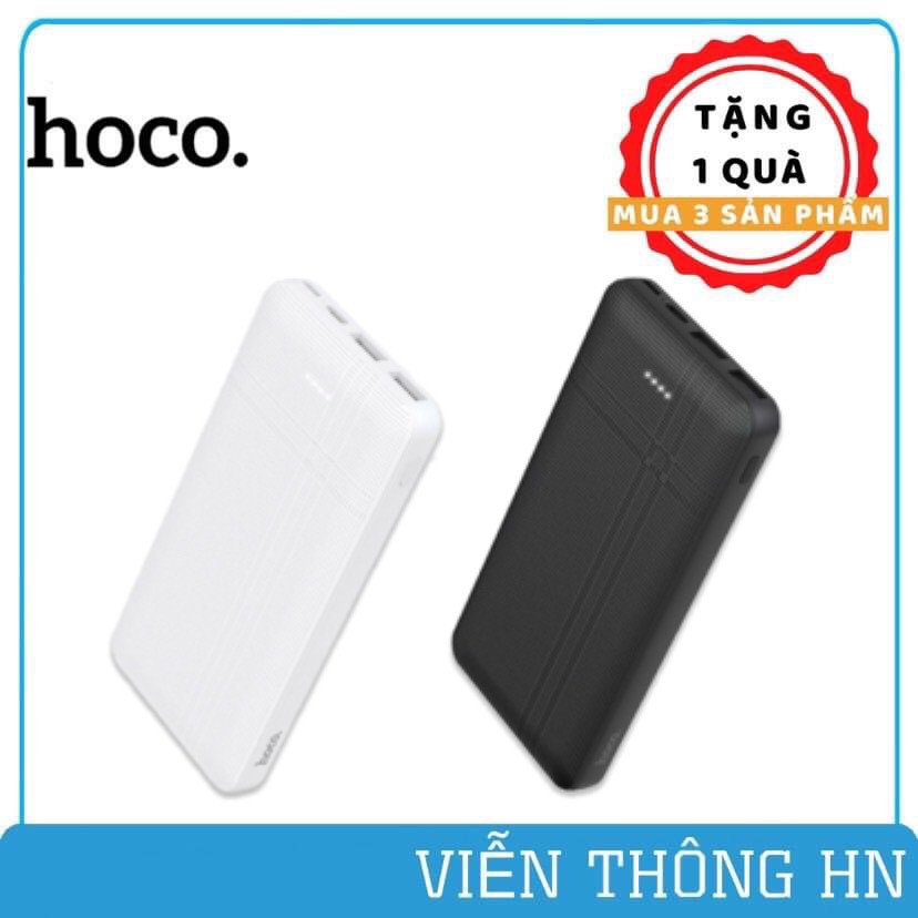 Pin sạc dự phòng siêu mỏng Hoco J48 Nimble 10000mAh lõi Li-Polymer 2 cổng sạc Input/Output