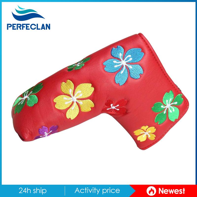 Bọc Đầu Gậy Đánh Golf Bằng Da PU In Hoa Màu Trắng