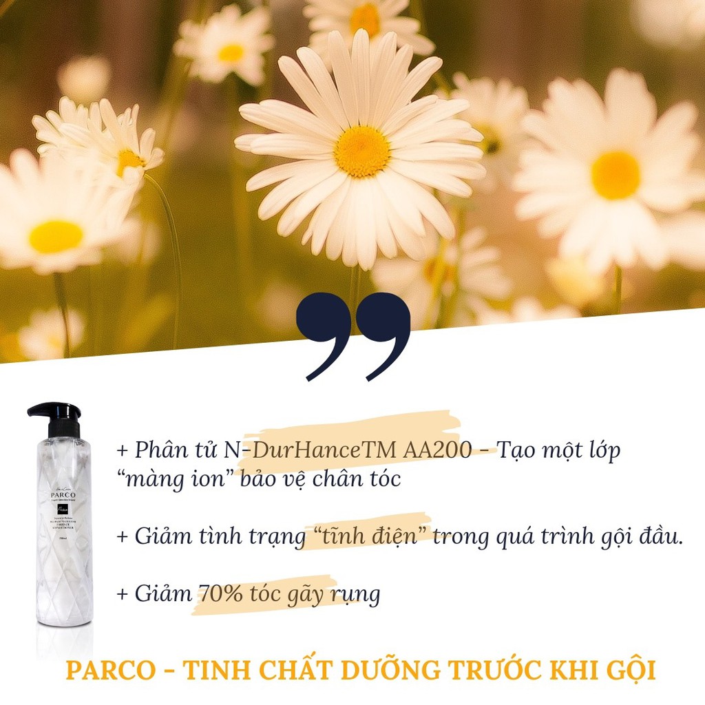 GIẢM 50% & MUA1TẶNG1 - HÀNG CẬN DATE Bộ Kit Du Lịch Chăm Sóc Tóc PARCO - 3chai/ 35ml ( Đọc kĩ thông tin sản phẩm trướ