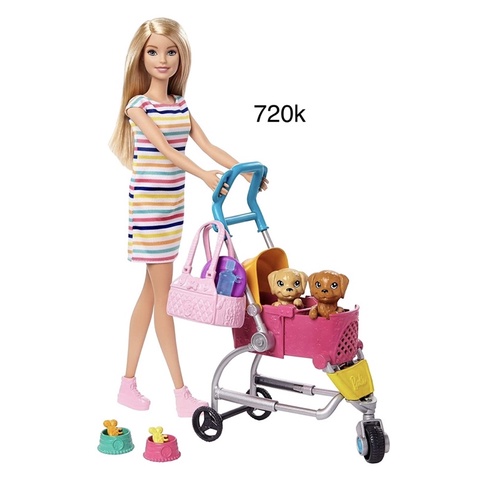 Set đồ chơi nhà búp bê cho Búp bê Chelsea Barbie, búp bê Barbie skipper