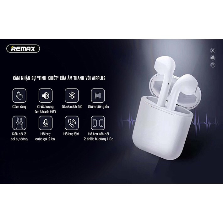 [ 1 bộ 2 tai nghe Bluetooth TWS Airplus - Công nghệ Bluetooth V5.0 - Bảo hành 12 tháng #Tainghe