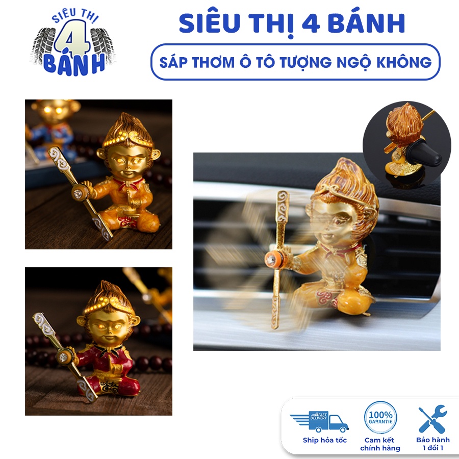 Quạt gió tôn ngộ không gắn cửa gió điều hòa trang trí trên xe ô tô, xe hơi tỏa mùi hương dễ chịu - Tặng kèm sáp thơm