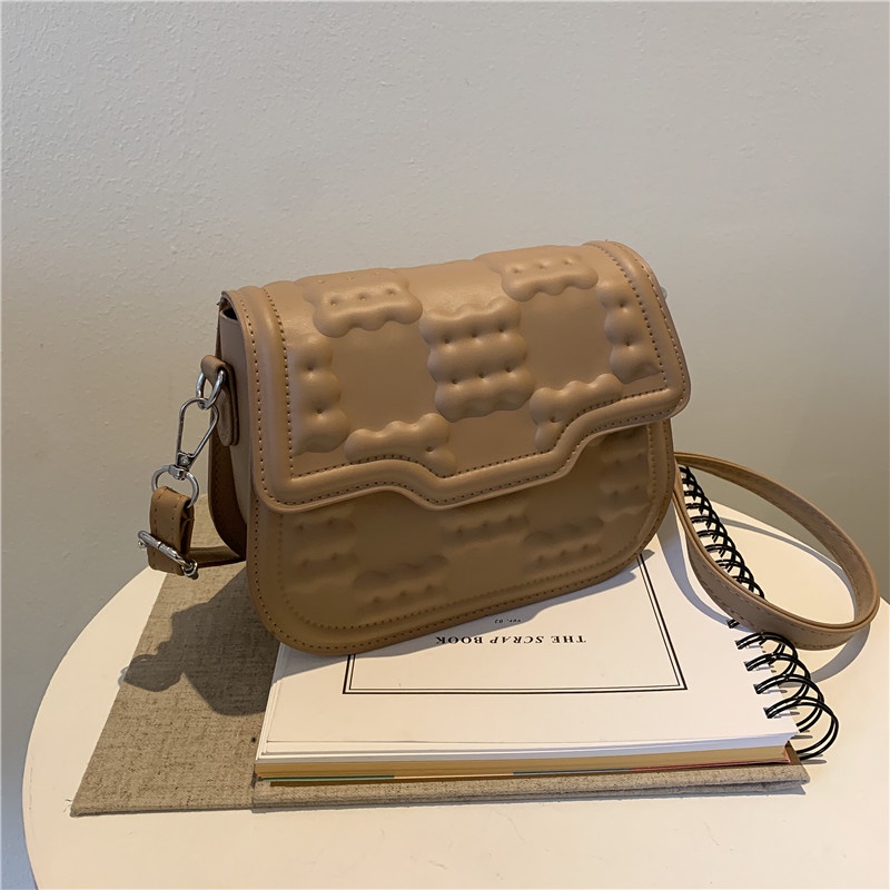 Túi Đeo Vai Cỡ Nhỏ Kết Cấu Yên Ngựa Thời Trang Mùa Xuân Cao Cấp Cho Nữ