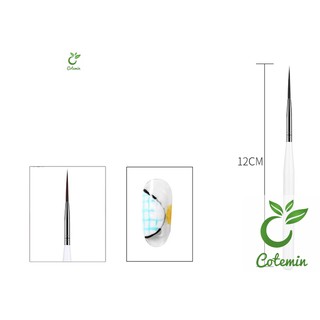 Bộ cọ vẽ móng cán trắng