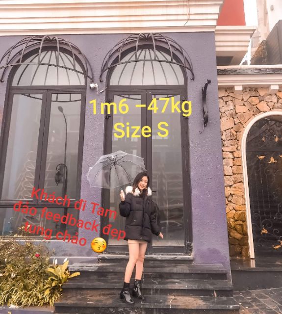 (Có sẵn SLL) -VIDEO - HÌNH THẬT KHÁCH MẶC - ÁO PHAO BÉO ĐẠI HÀN MŨ LÔNG DÀY DẶN CHẤT ĐẸP LÔNG MỊN - FORM RỘNG S ĐẾN XL | BigBuy360 - bigbuy360.vn