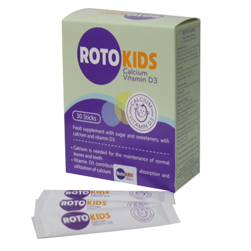 Canxi Roto kids bổ sung vitamin, canxi cho trẻ còi xương hàng nhập khẩu Đức