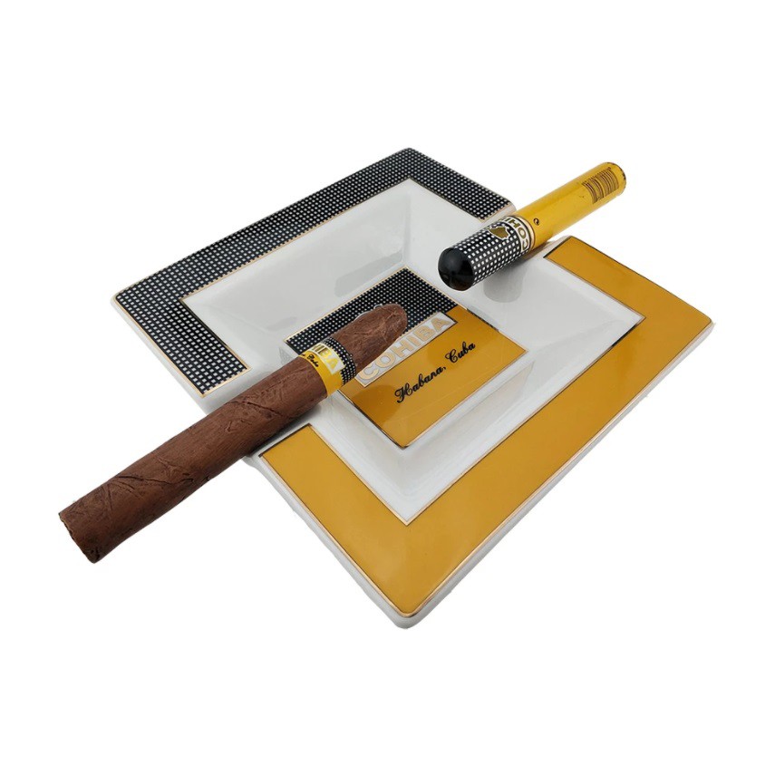 Gạt tàn xì gà 2 điếu Cohiba size lớn