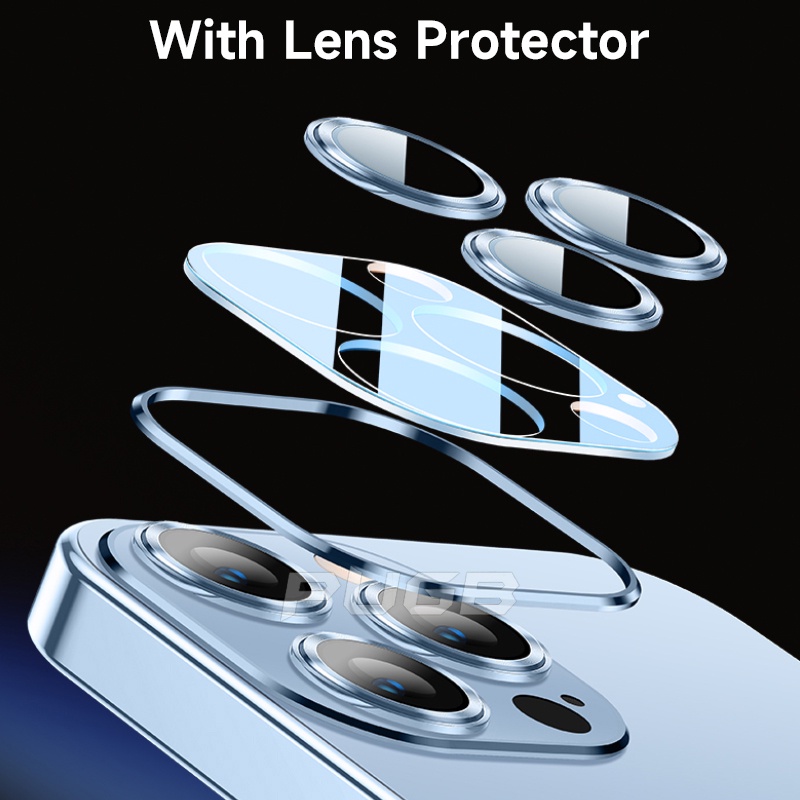 Ốp Điện Thoại iPhone 13 12 11 14 Pro max case ốp lưng điện thoại i phone 14 pro max Kim Loại Mềm Trong Suốt Chống Sốc Bảo Vệ camera Cho ip11 12 13 14 pro max