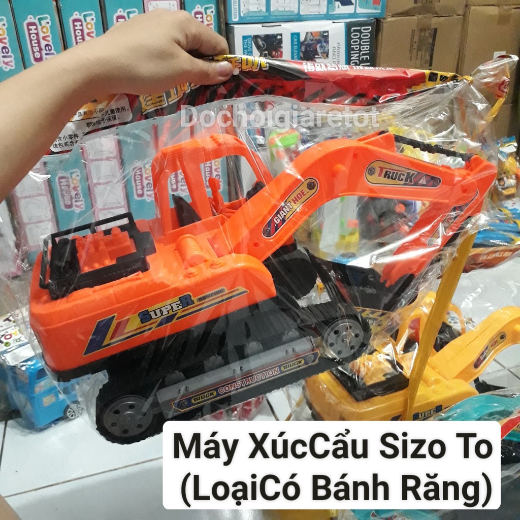 Đồ Chơi Xe Cần Cẩu, Xe Máy Xúc Siêu To Bằng Nhựa Cho Bé Nhiều Mẫu