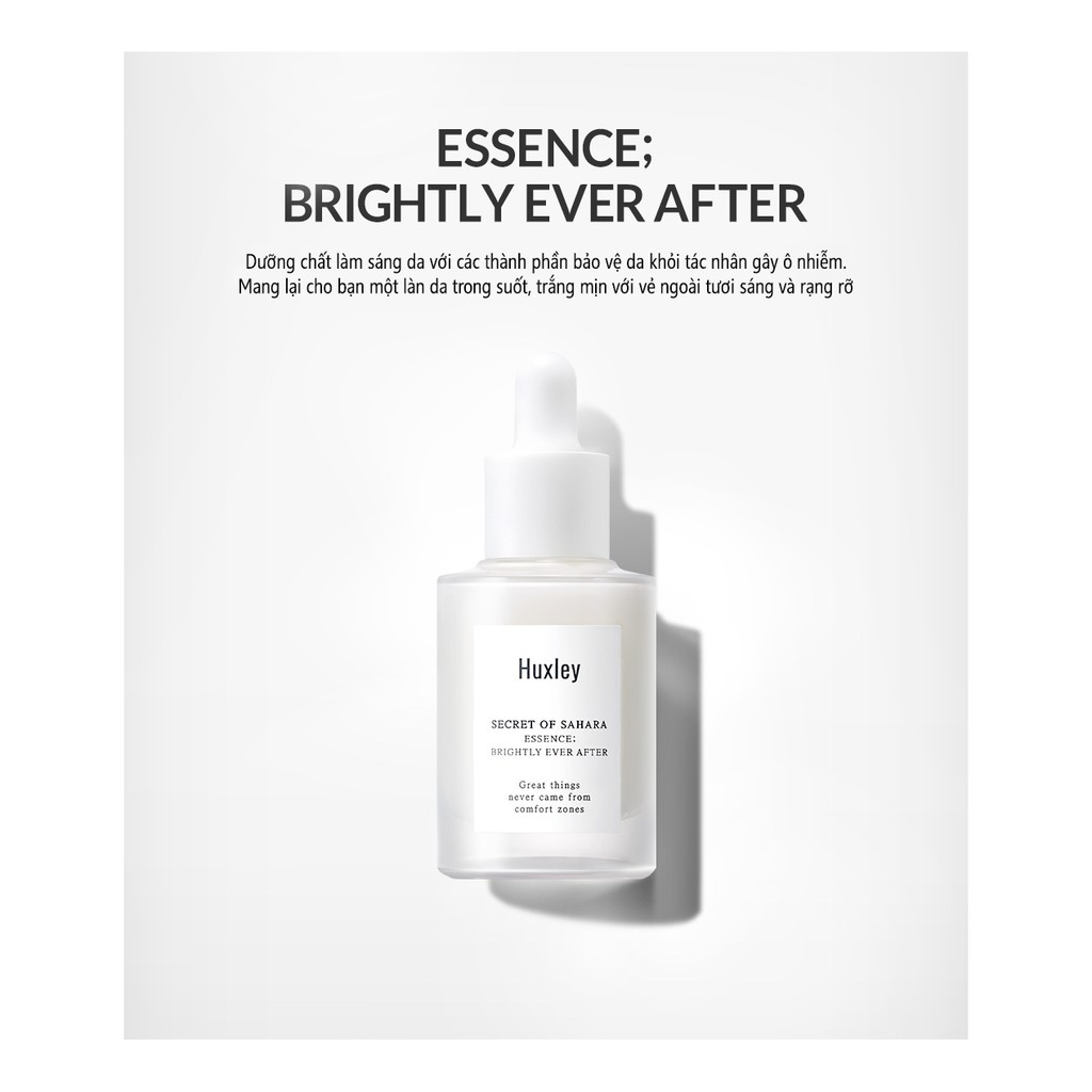 Combo Dưỡng Trắng, Phục Hồi Da Chiết Xuất Từ Xương Rồng Huxley (Serum Brightly Ever After 30ml , Kem Glow Awakening 50m)