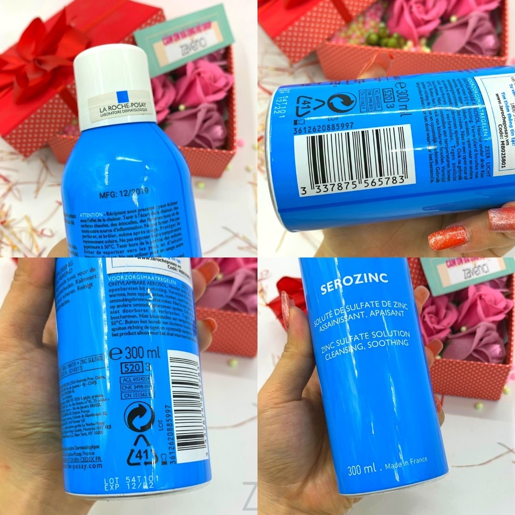 Xịt khoáng LA ROCHE POSAY Xịt khoáng dưỡng da giúp làm dịu da và giảm bóng nhờn cho da dầu mụn Serozinc (300ml) | BigBuy360 - bigbuy360.vn