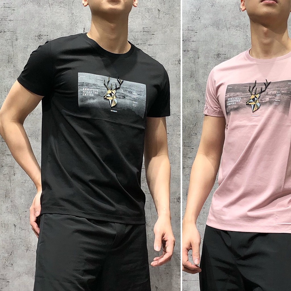 Áo thun áo phông cổ tròn ngắn tay thời trang nam cao cấp APNH 01 - 8329